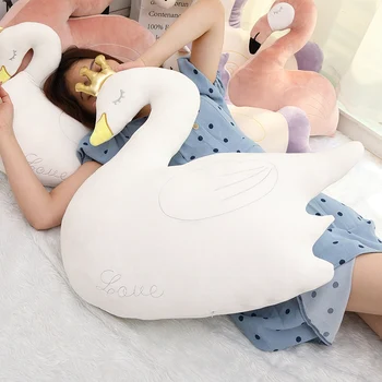 1 ks iny Soft Zlatá Koruna Swan Flamingo Jednorožec Plnené Objať Vankúše Plnené Cartoon Zvieratá, Bábiky, hračky Vankúš Dievčenskú Izba Dekor