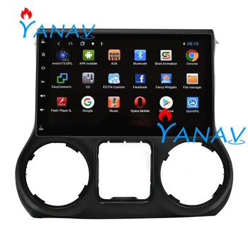 10.1 palcový 2 DIN Android Stereo Prijímač, Rádio Audio Pre Jeep-Wrangler 2011-GPS Navigáciu Video MP3 Prehrávač Multimediálnych