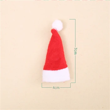 10Pcs Mini Vianočné Hat Lízatko Cukroví Santa Claus Čiapky Vianoce Svadobný Dar, Čiapky Vianočný Stromček Domov Ozdoba Interiéru