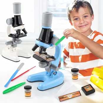 11pcs/set Detí s Vysokým Rozlíšením Mikroskopom Experiment Hračky Prenosné zväčšovacie sklo Prírodné Vedy Prieskum detských Hračiek