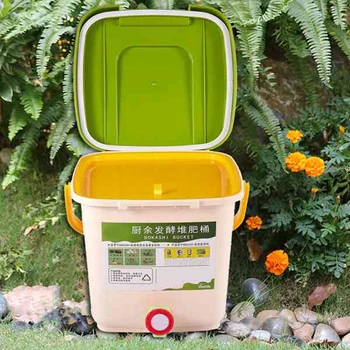 12L zeleninová Záhrada Potravín Odpadové Koše Kompost Recycle Bin Composter Sýtené Kompost Bin PP Ekologické Domáce Koša