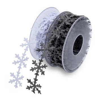 1inch 25 mm vianočná vločka ultrazvukové plastický netkanej textílie pásky pásky na vianočné party dekorácie