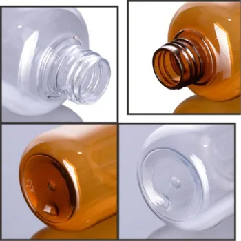 1pc 100/200/300 ml Prázdne Kozmetické Kontajnerov Transparentné Fľašiach Flip Spp Fľaše pre Starostlivosť o Telo, Krém, Šampón, Balzam