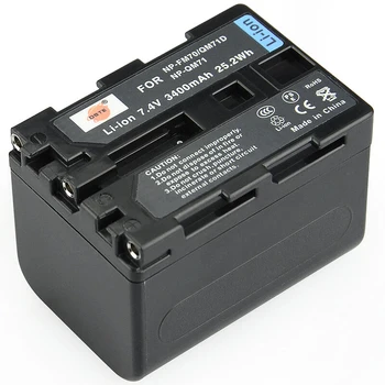 2 KS NP-QM71D FM70 3400mAh Batérie + LED Duálny Nabíjačka pre Sony CCD-TRV106K TRV108E DCR-PC300K TRV24 DVD100 HC1 GV-D1000 HVL správy prístupových práv k informáciám