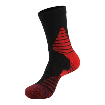2017 Jeseň Zima Mužov Dlho Teplé Ponožky Ponožky Futbal Basketbal Športové Proti Sklzu Ponožky