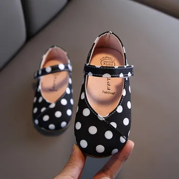 2020 jar jeseň nové detské topánky polka dot hrach topánky pre dievčatá mäkké jediným dieťa, batoľa topánky deti topánky dieťa ploché topánky