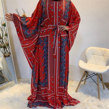 2020 NOVEJ Africkej Tlače Šaty Pre Ženy Dashiki Plus Veľkosť Oblečenie Africaine Oblečenie Fahion Dlhé Šaty Moslimských Abaya Kaftan Bazin