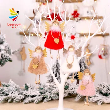 2020 Visí Bábika Anjel DIY Vianočné Dekorácie pre Domov Vianoce Položky Prívesok Vianočné Ozdoby Nový Rok