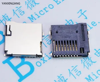 50pcs 9pin Micro SD kartu konektory veľkosť 14*15 mm TF kariet vhodné pre telefón, tabliet Vozidlo Navigácia pop-up