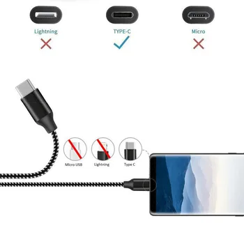 5Pack(3/3/6/6/10 FT) Kábel USB Typu C, 3A Supercharge pre Huawei Mate 20 P20 P30 Pro Rýchle Nabíjanie Telefónu Kábel USBC Cabo
