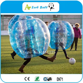 6pcs+1pump 1,2 m TPU Factory veľkoobchod najnovšie bublina futbal futbal TPU materiálu nárazník loptu na predaj