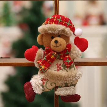 8Pcs Veselé Vianočné Ozdoby na Vianočný Darček Santa Claus Snehuliak Strom Hračka Bábika Zavesiť Dekorácie pre Domov
