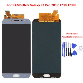 AMOLED Pre Samsung Galaxy J730 J7 Pro 2017 LCD Displej+Dotykový Displej Digitalizátorom. Montáž Náhradná Pre SAMSUNG J730 LCD Super