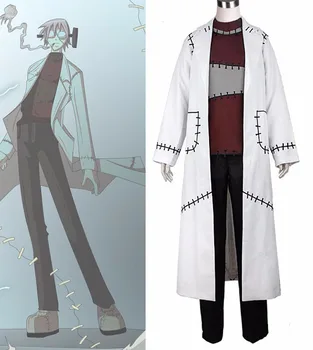 Anime Soul Eater Franken Stein Lekár Cosplay Kostým Unifrom Oblečenie Karneval Party Drahý Oblek Halloween Kostýmy pre Dospelých
