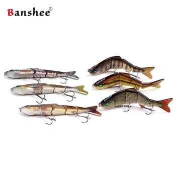 Banshee 6pcs/veľa 153mm 35 g Nexus Proroctvo VMJ04-6 Multi Spájané Minnow Rybárske lure Najlepšie Hrkálka Zvuk wobbler Potopenie Swimbait
