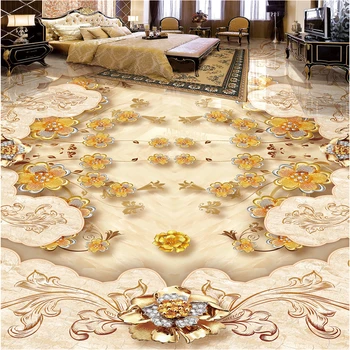 Beibehang Vlastné veľké podlahy luxusné Európske gold rose stone vzor parkety 3D podlahy, dlažba steny papier abstraktných parede