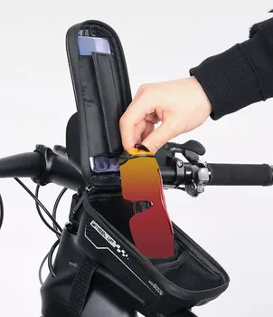 Bicykel Taška Rám Prednej Hornej rámovej Trubky EVA TPU Cyklistická Taška Nepremokavé 6.5 palcový Telefón Prípade dotyková obrazovka Taška MTB Cyklistické Doplnky #T2G
