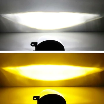 Biela/Žltá Dual Color 20W High Power LED Hmlové Svetlo Kit pre Honda, Nissan Subaru Ford