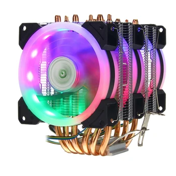 CPU Chladič Chladenie Ventilátorom pre AMD 1155 1366 Všeobecné 6 Heat Pipe Tri Ventilátor regulácia Teploty 4-Drôtové Ovládanie Teploty