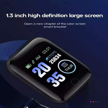 D13 smart hodinky 2020 Mužov Šport Vodotesný Náramok Pre Android Apple Telefón Krvný Tlak Žien na Plný ScreenTouch D13 Smartwatch