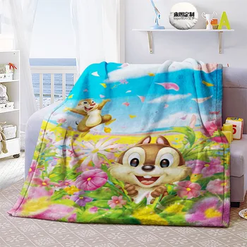 Disney Súkromné Pluto Čip Dale Plyšové Deka na Posteľ, Gauč Rovine Kvalitné Flatsheet posteľná bielizeň Hodiť Dieťa Dieťa Deka 150x200cm