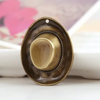 DIY Ručne Vyrobené Vintage Retro Roztomilé Klobúk Náhrdelník Náramok Reťazca Kúzlo Antické Bronzové 2020 Ženy Muži Zliatiny Príslušenstvo Šperky