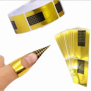 DOBRÝ DIY samolepiace nechtov formy pásky pre nechtový fototerapia rozšírenie forme nálepky na nechty, tipy na dekorácie ako klinec umenie nástroj