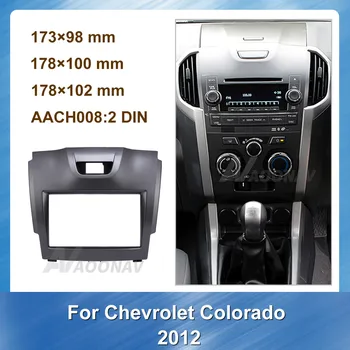 Double Din Auto Stereo Rádio Fascia Pre Chevrolet Colorado 2012 Auta DVD Adaptér Panel Facia Rámu Fasxia Car Audio Rám