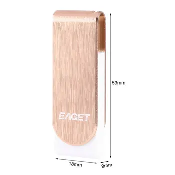EAGET F50 vysokorýchlostné USB 3.0 USB kl ' úč 32G 256G 128G 64 G 16 G Flash Pen Drive Key Kovové USB Pre PC Vysoká Kapacita