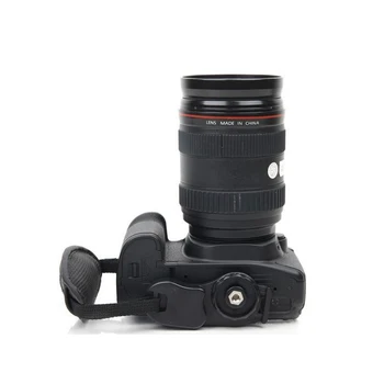 Fotoaparát Zápästie Čierna Koža Mäkká Rukoväť pre Canon, Nikon, Sony DSLR