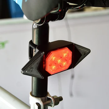 Horský Bicykel Svetlá Vodotesný LED Lampa USB Nabíjanie Varovanie zadné svetlo Bezdrôtové Diaľkové Požičovňa Zase Signálneho Svetla