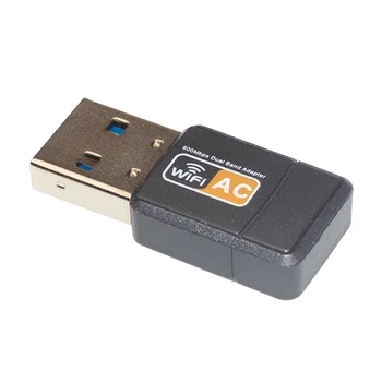 HOT-USB Adaptéra WiFi 2,4 GHz, 5 ghz 600Mbps Dual Band WiFi Anténa Mini Bezdrôtovej Počítačovej Siete Karta Prijímača