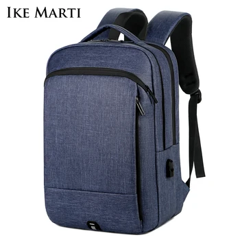 IKE MARTI Business Mužov Backpack 15.6/17 Palcový Notebook Batohy Nepremokavé 2020 Usb Nabíjanie Anti Theft Cestovná Taška Muž Mochila