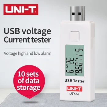 JEDNOTKA UT658B USB Tester Telefón Počítač nabíjacie Napätie Prúd Energie Monitor LCD Podsvietenie
