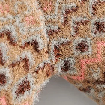 Jesenné a zimné dámske svetre príležitostné tlače tvaru dlhé rukávy svetra