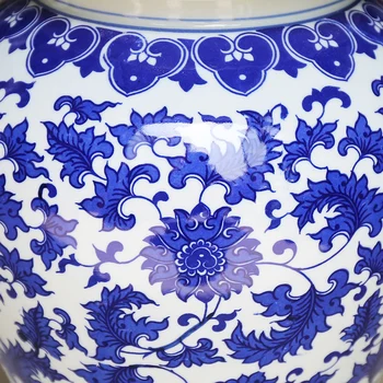 Jingdezhen Keramické Chrámu jar váza Starožitné Modrá A Biela Skladovanie hrniec Obývacia Izba zázvor jar Domov porcelánu, keramická nádoba