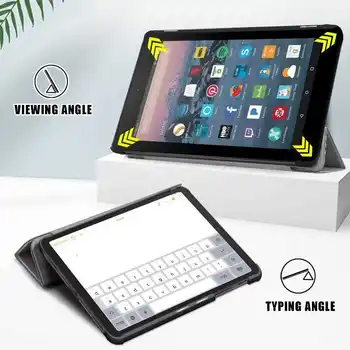 Joomer Módne Stáť Auto Wake Spánku Smart Case Pre Amazon Fire HD 7 2019 Tablet puzdro