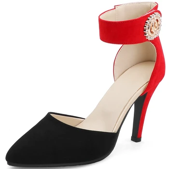 KARINLUNA Svadobné Crystal Zdobenie Sandále Sexy Ukázal Prst Letné Sandále Ženy 2020 Zbrusu Nové Trendy Patchwork Topánky Žena