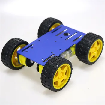 Kovové Robot 4wd Auto Šasi C101 So Štyrmi TT Motor Koliesko Pre Arduino Uno R3 Diy Maker Eduational hračka