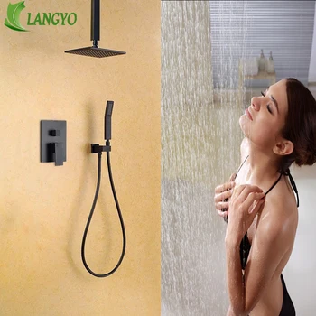 LANGYO Mosadze, Čiernej Kúpeľňa so Sprchou Nastaviť 8