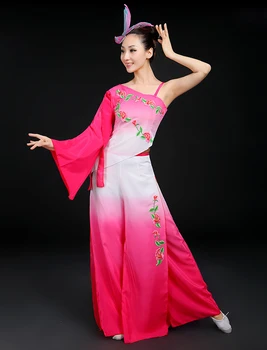 Mladší oblečenie nové fanynka tanec dáždnik tanečné predstavenie oblečenie etnických tanečné kostýmy klasické tanečné kostýmy