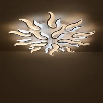 Moderné Plafon LED Stropné Svietidlá Zariadenie Obývacej Izby, Spálne, Lampa Black Domov Osvetlenie Interiéru Plafondlamp S Diaľkovým Stmievateľné