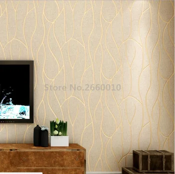 Moderný Jednoduchý Pruh Tapety 3D Luxus Reliéfne Steny Papier Pre Obývacia Izba, Tv joj, obklady Stien 10 m Rolka