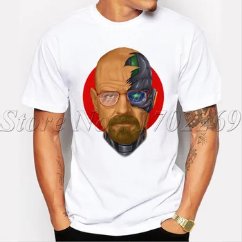 Najlacnejšie Muži fashion t-shirt Breaking Bad Heisenberg Zombie dizajn retro vytlačené muž topy krátky rukáv ležérne módne tričko