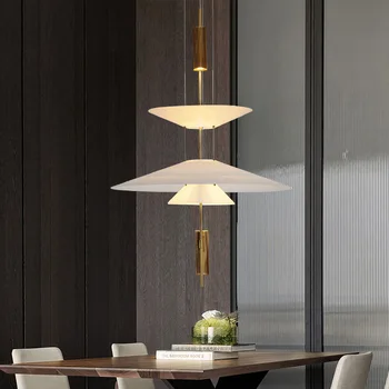 Nordic železa, krištáľové lustre stropné led osvetlenie závesné svietidlo lamparas de techo colgante moderny jedáleň