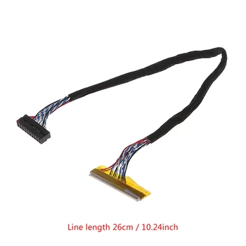 Nové pre Univerzálne FIX 30 Pin 1ch 6bit LVDS Kábel 26 cm Pre 14.1-15.6 palcov LCD Panel Hot Predaj