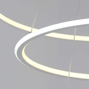 Nový Moderný 3 Kruhu krúžky LED Prívesok Svetlá Pre Obývacia Izba Jedáleň LED Lesk Prívesok Svietidlo Závesné Stropné svietidlo
