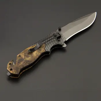 Nový Skladací Vreckový Nôž Čepeľ Noža Čierne Titán Taktické Nože Na Prežitie Nôž Vonkajšie Lovecký Nôž Boj Proti Camping Nôž