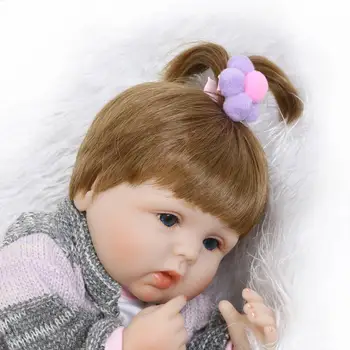 NPK 40 cm Silikónový reborn baby doll hračky ako skutočné novorodenca princezná dievčatá, deti reborn hračka módne narodeninám Vianoce