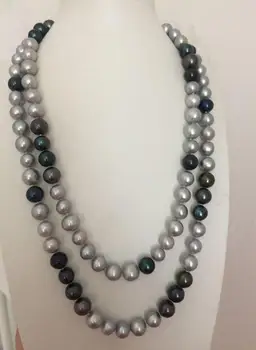 Nádherný 9-10 mm kolo multicolor perlový náhrdelník 50inch